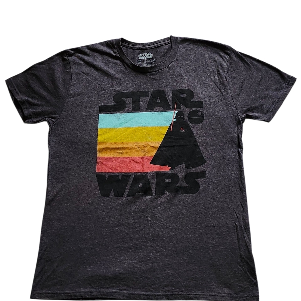 Star Wars Black Short Sleeve Tee with Darth Vader Design